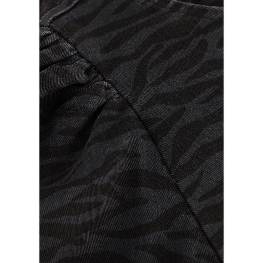 Co'Couture Zebra Crop Puff Jurk Gray Dames