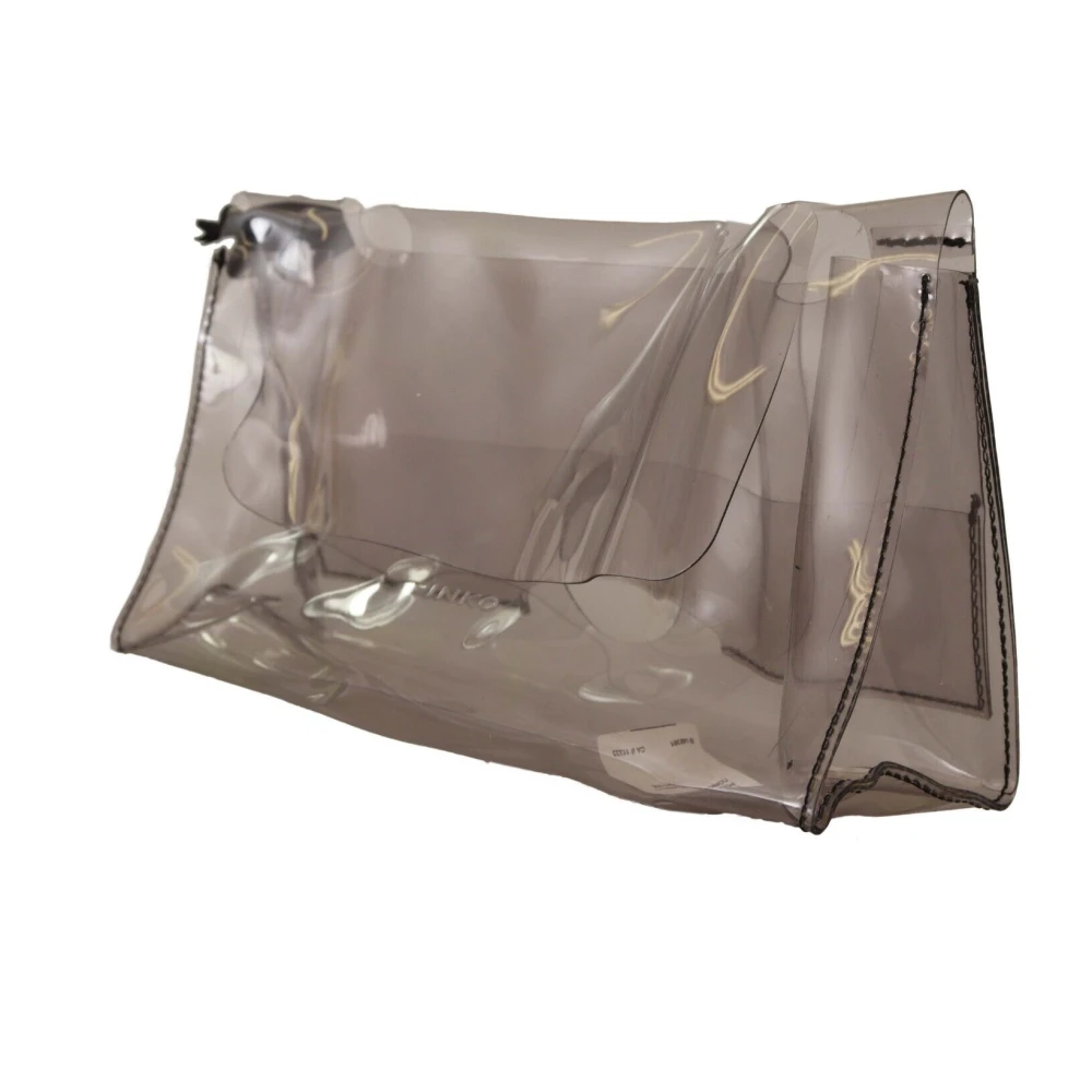 pinko Elegante Transparante Clutch voor de avond Beige Dames