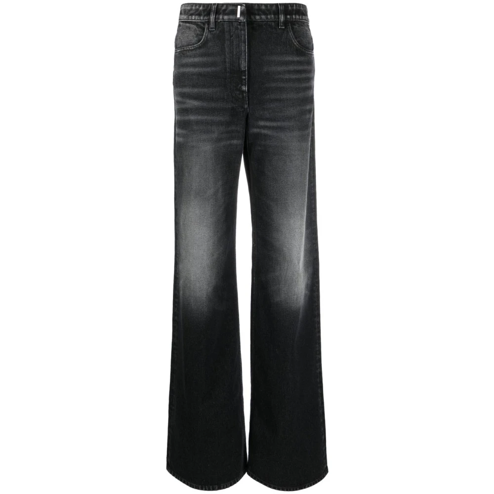 Givenchy Stijlvolle Wijde Pijp Jeans voor Vrouwen Black Dames
