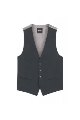 Melange Slim-fit Waistcoat