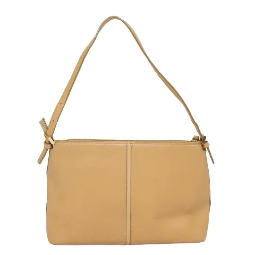 Burberry Vintage Pre-owned Canvas shoulder-bags Beige Dames