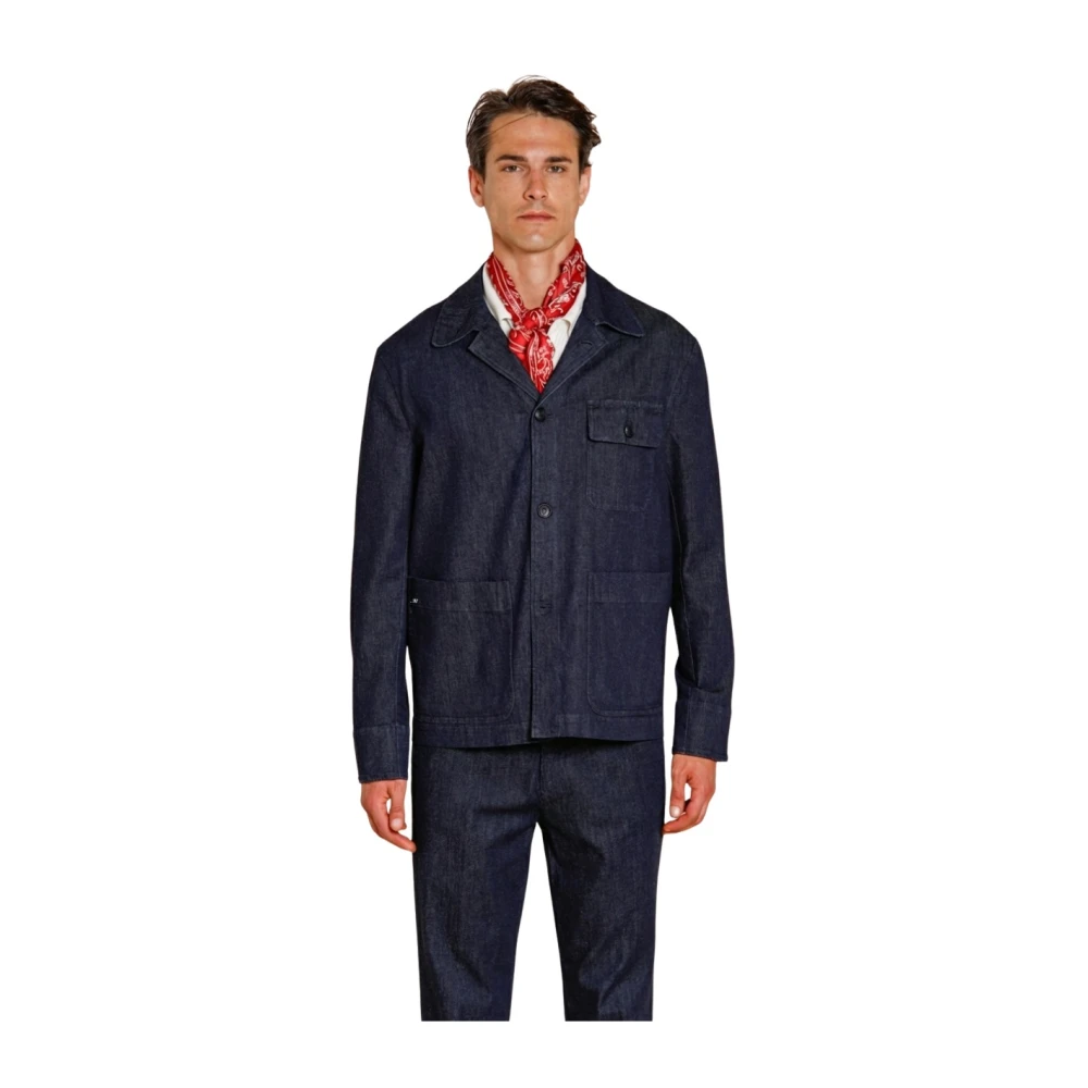 Mason's Uomo Blu Giacche, M, New,