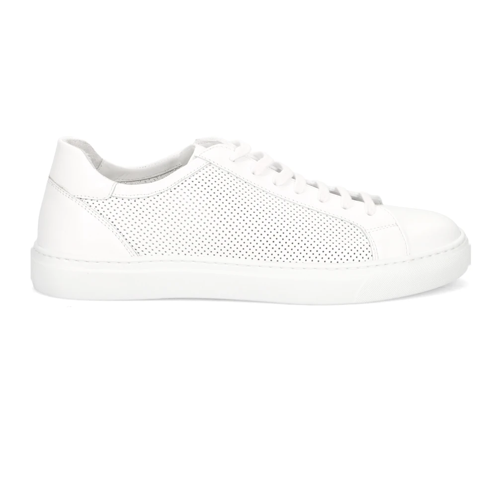 Rossano Bisconti Casual Schoenen Handgemaakt van Leer Heren Schoenen Wit