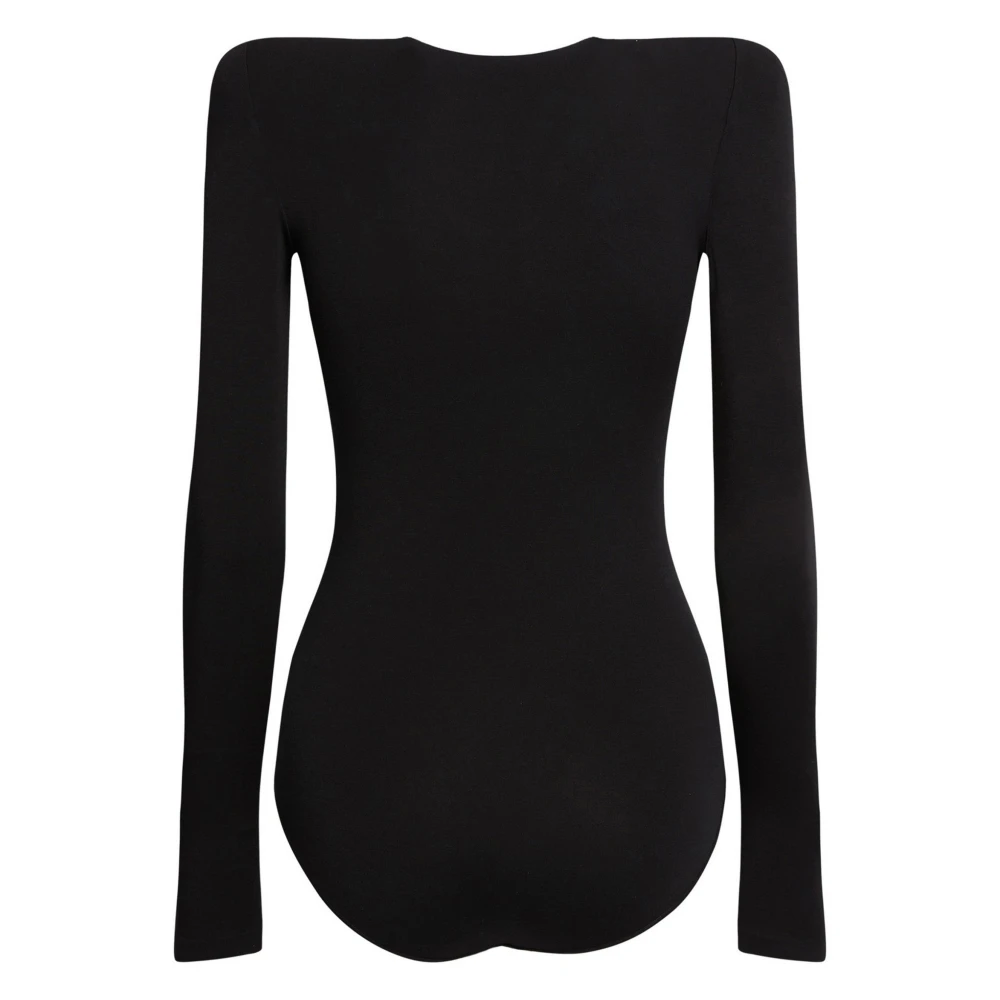 MVP wardrobe Gestructureerde Body Verbetert Silhouet Black Dames