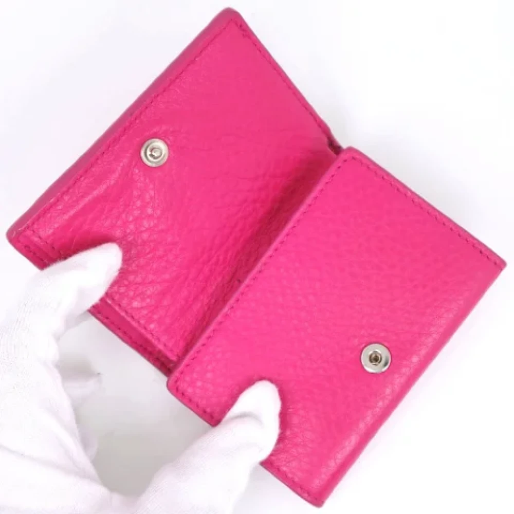Balenciaga Vintage Pre-owned Leather wallets Pink Dames
