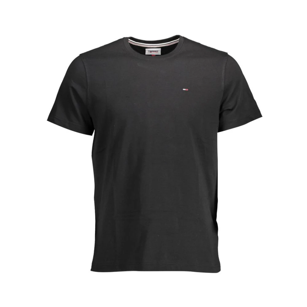 Tommy Hilfiger , T-Shirts, Male, Black, Xs, Black Cotton Men T-Shirt - Image 4