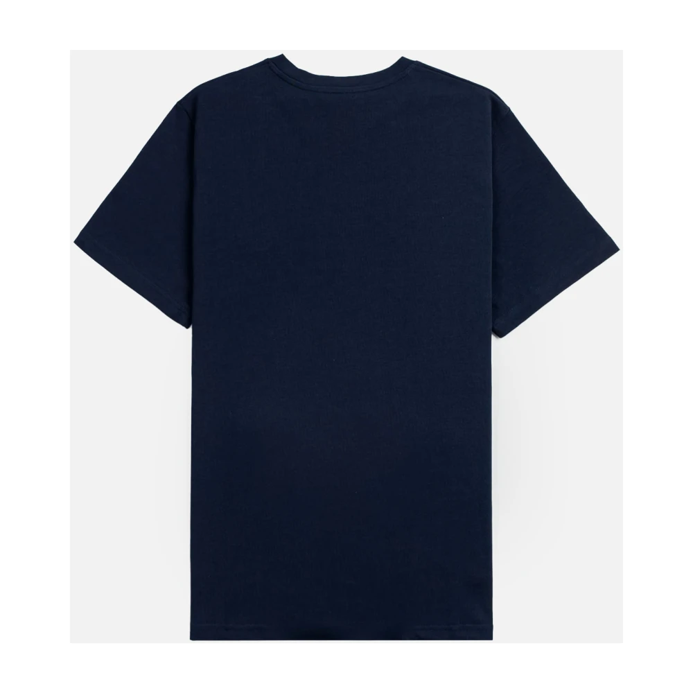 A.p.c. Geborduurd Navy Blue Logo Tee Blue Heren