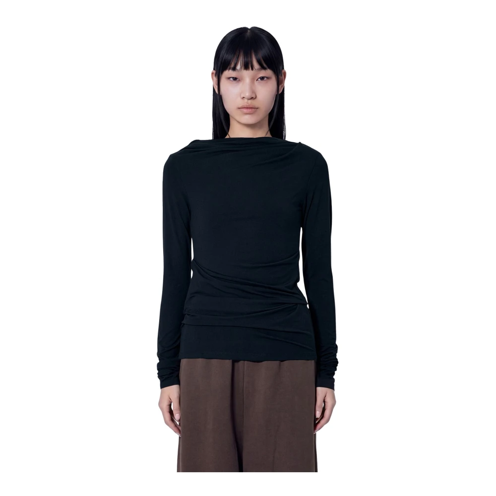 Entire Studios Drape Top - Woman Tops Black L - Immagine 2