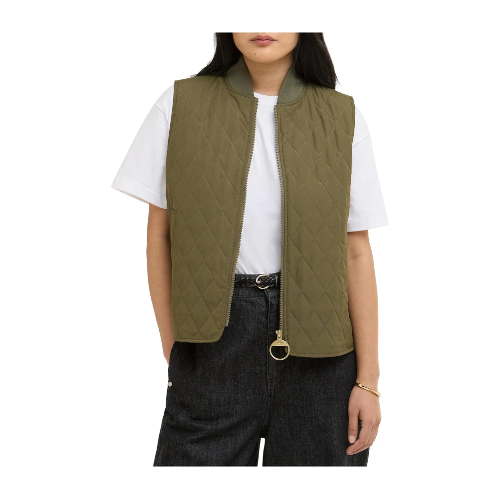 Barbour Women's Green Waistcoats, M, Roeburn Gilet