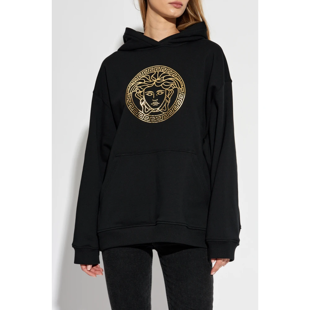 Versace Oversized hoodie Black Dames