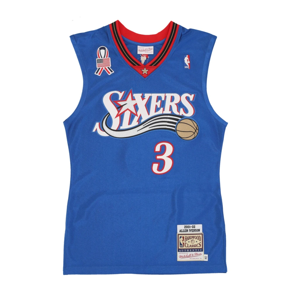 Mitchell & Ness Allen Iverson NBA Basketbal Tanktop Blue Heren