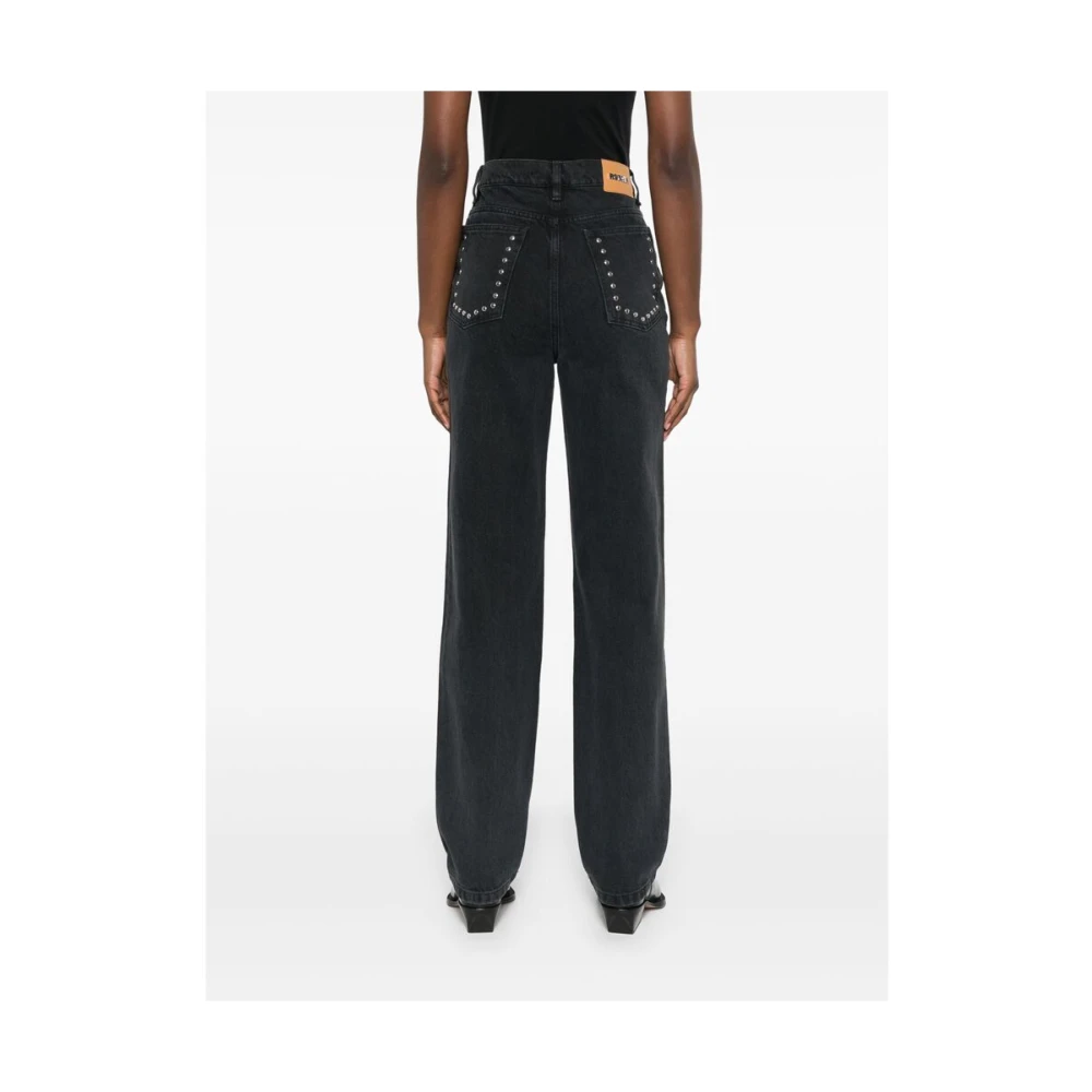 Rotate Birger Christensen Donkergrijze Straight Jeans Gray Dames