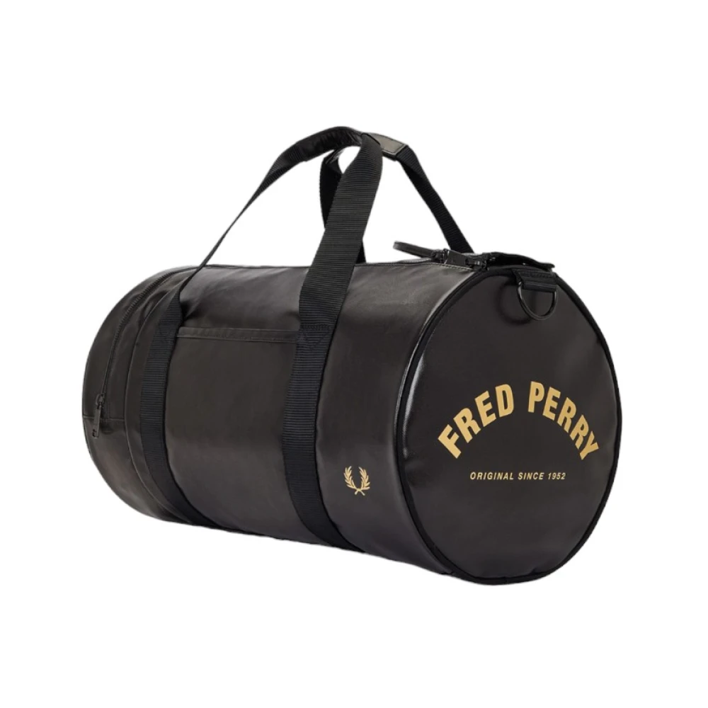 Fred Perry Stijlvolle Duffle Tas Black Heren