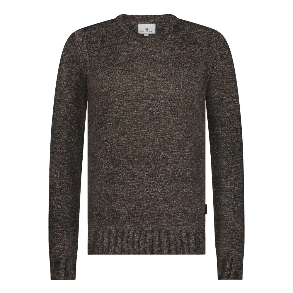 State of Art Stijlvolle Trui Brown Heren