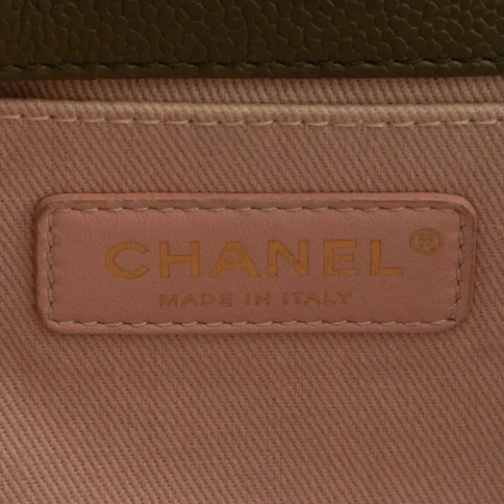 Chanel Vintage Pre-owned Leather chanel-bags Green Dames