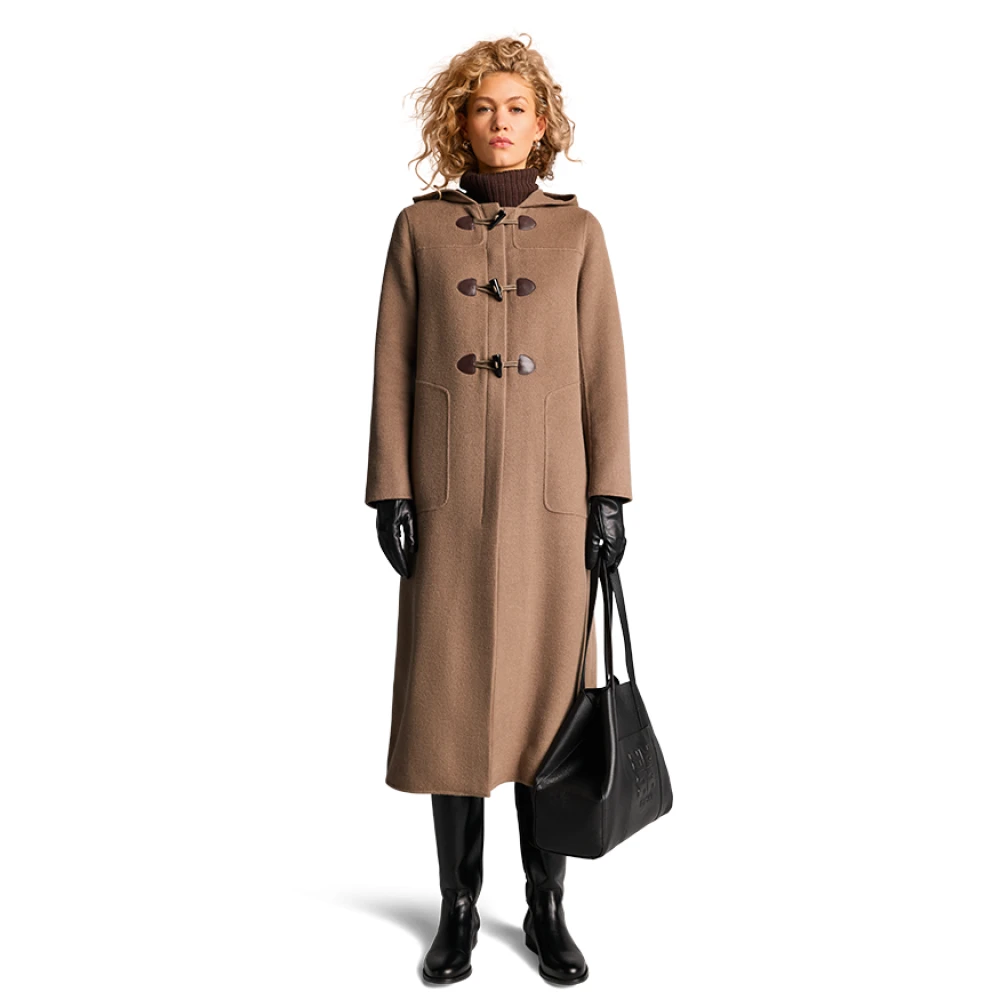 RIANI Capuchonjas met Dubbele Sluiting Brown Dames