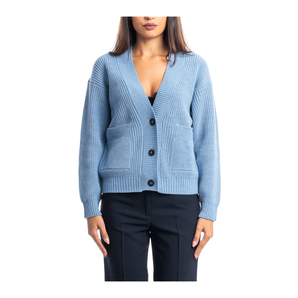Seventy Cardigan Sweater Blue Dames
