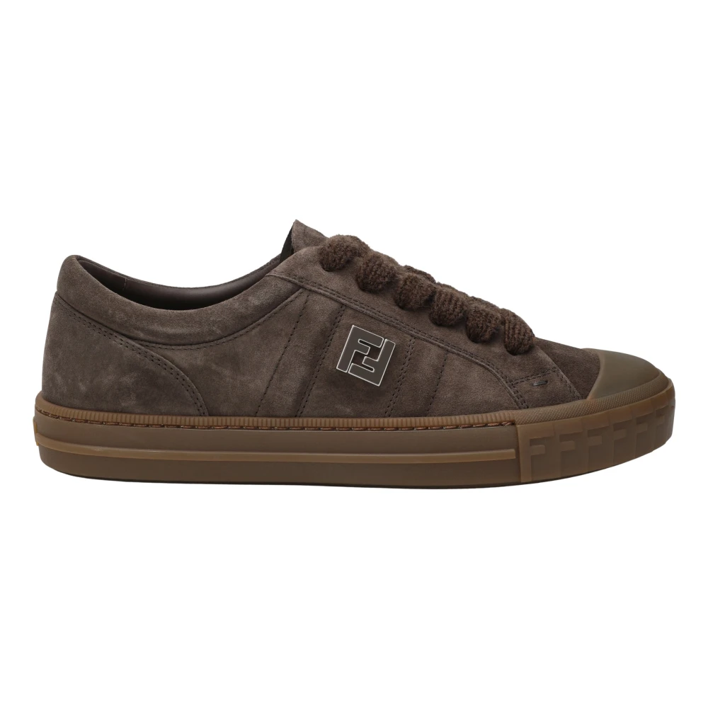 Fendi Domino Lage Sneakers Heren Schoenen Bruin