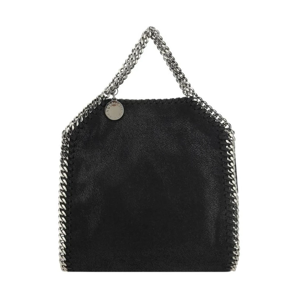 Stella McCartney Shaggy Kedja Trim Handväska med Logotyp Black, Dam