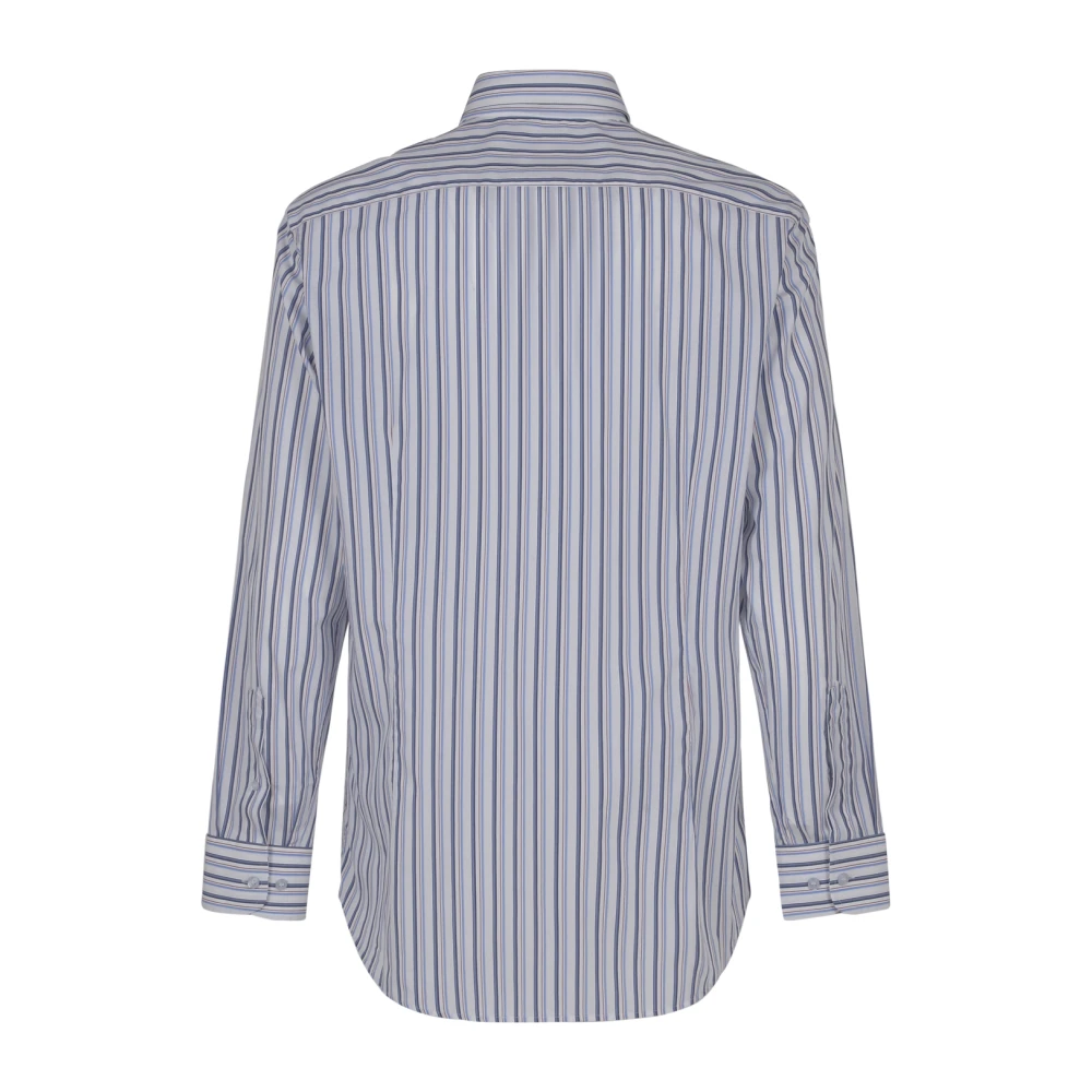 ETRO Roma Logo Overhemd Blue Heren