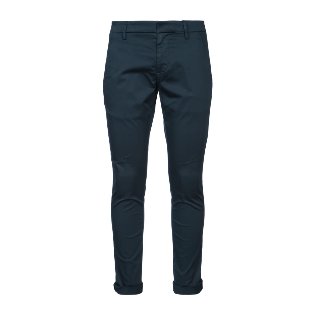 Dondup Herr Blå Byxor W29, Bomull, Gaubert Slim-Fit Byxor