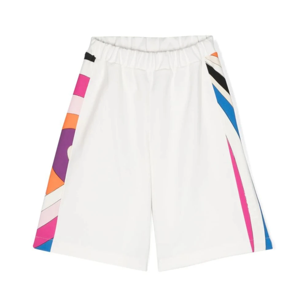 Emilio Pucci Casual Sommar Shorts White, Flicka