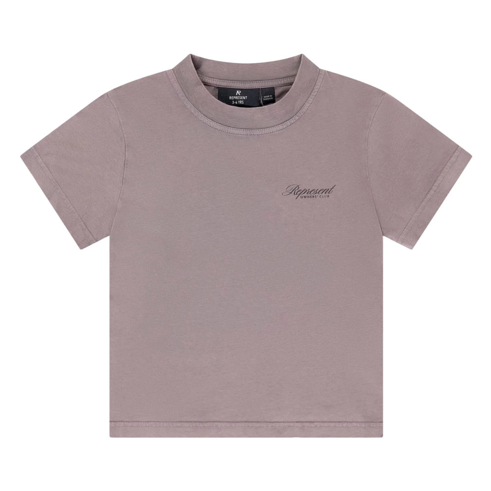 Represent Boys Brown Kids Mini Owners Club Script T-Shirt In - 4 - 5 Years - Image 4