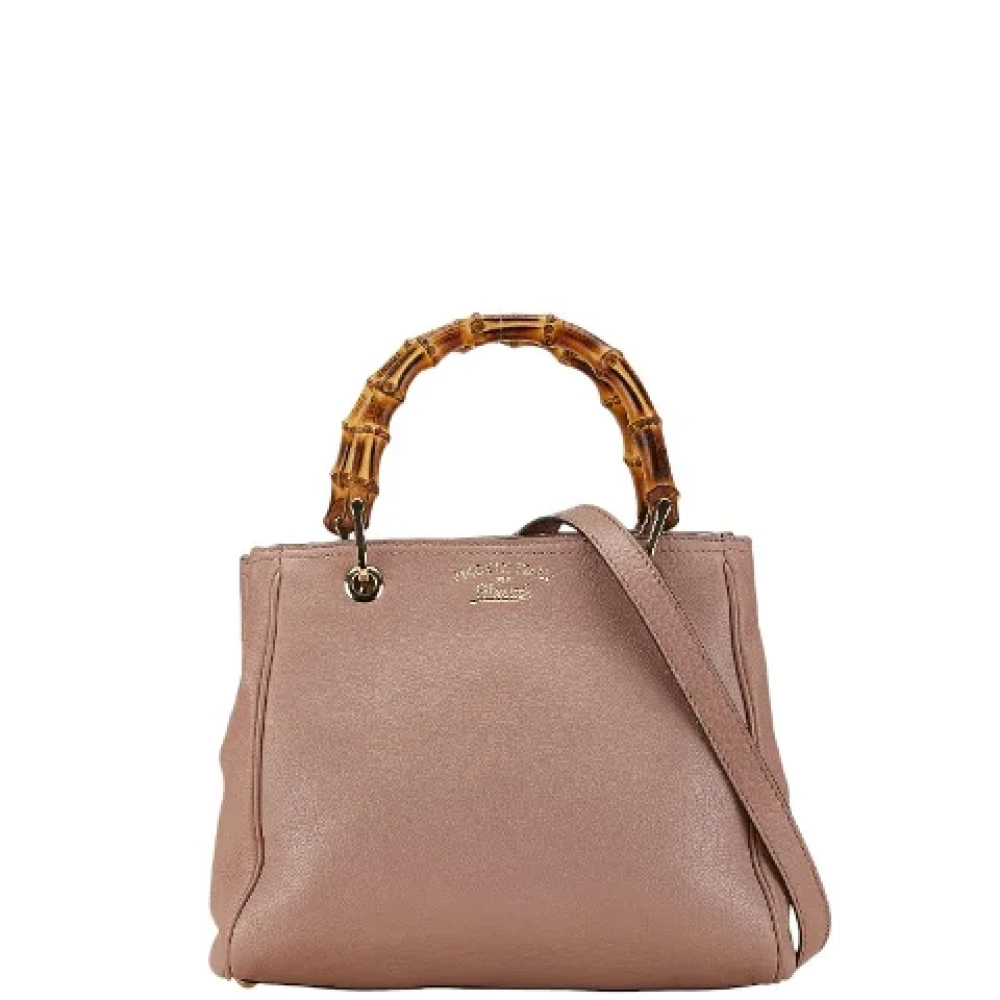 Gucci Vintage Pre-owned Leather handbags Pink Dames