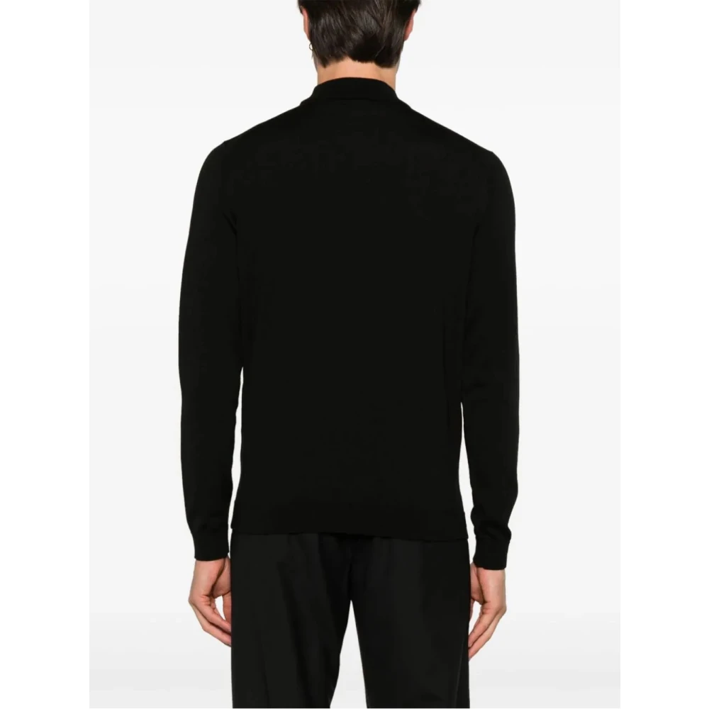 Roberto Collina Zwarte Coltrui Gebreide kleding Aw24 Black Heren