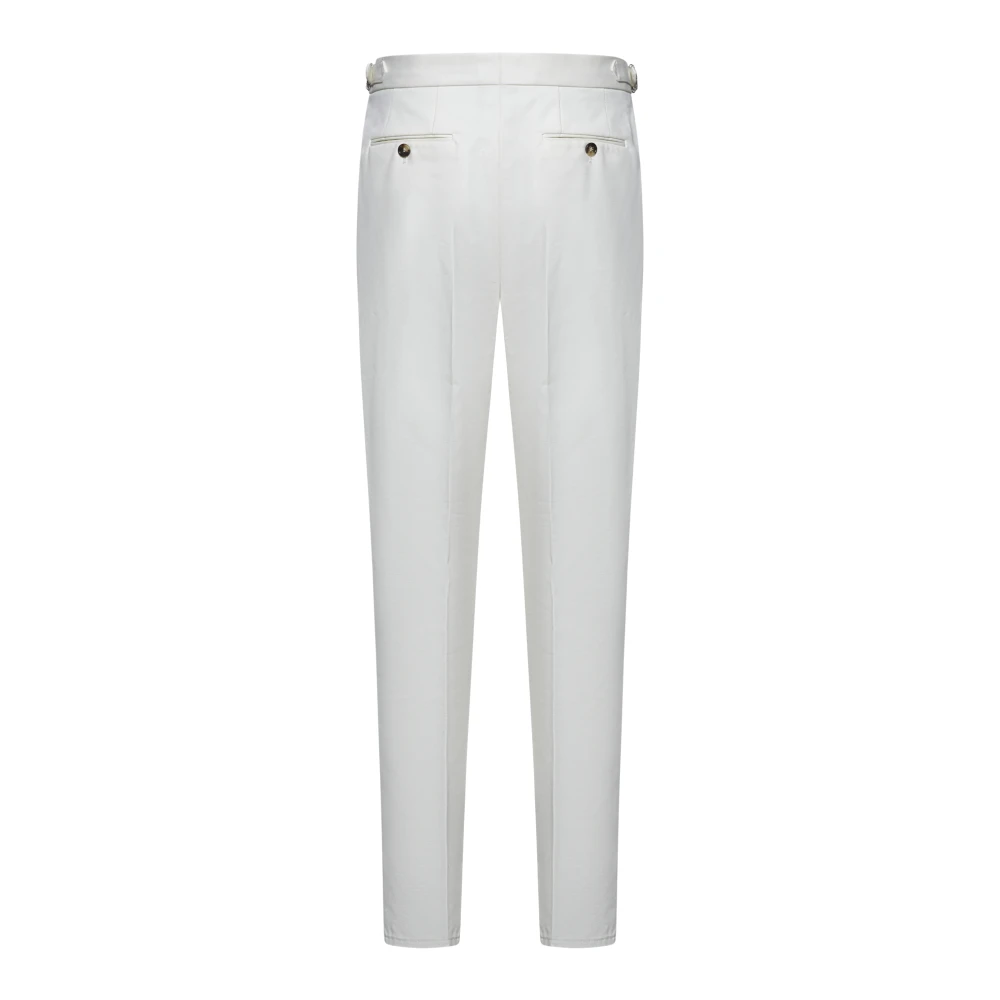 BRUNELLO CUCINELLI Ivoor Wollen Broek Beige Heren