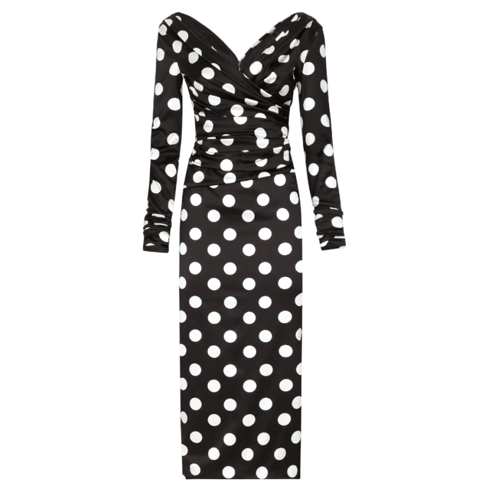 Dolce & Gabbana Women's Polka Dot Satin Dress