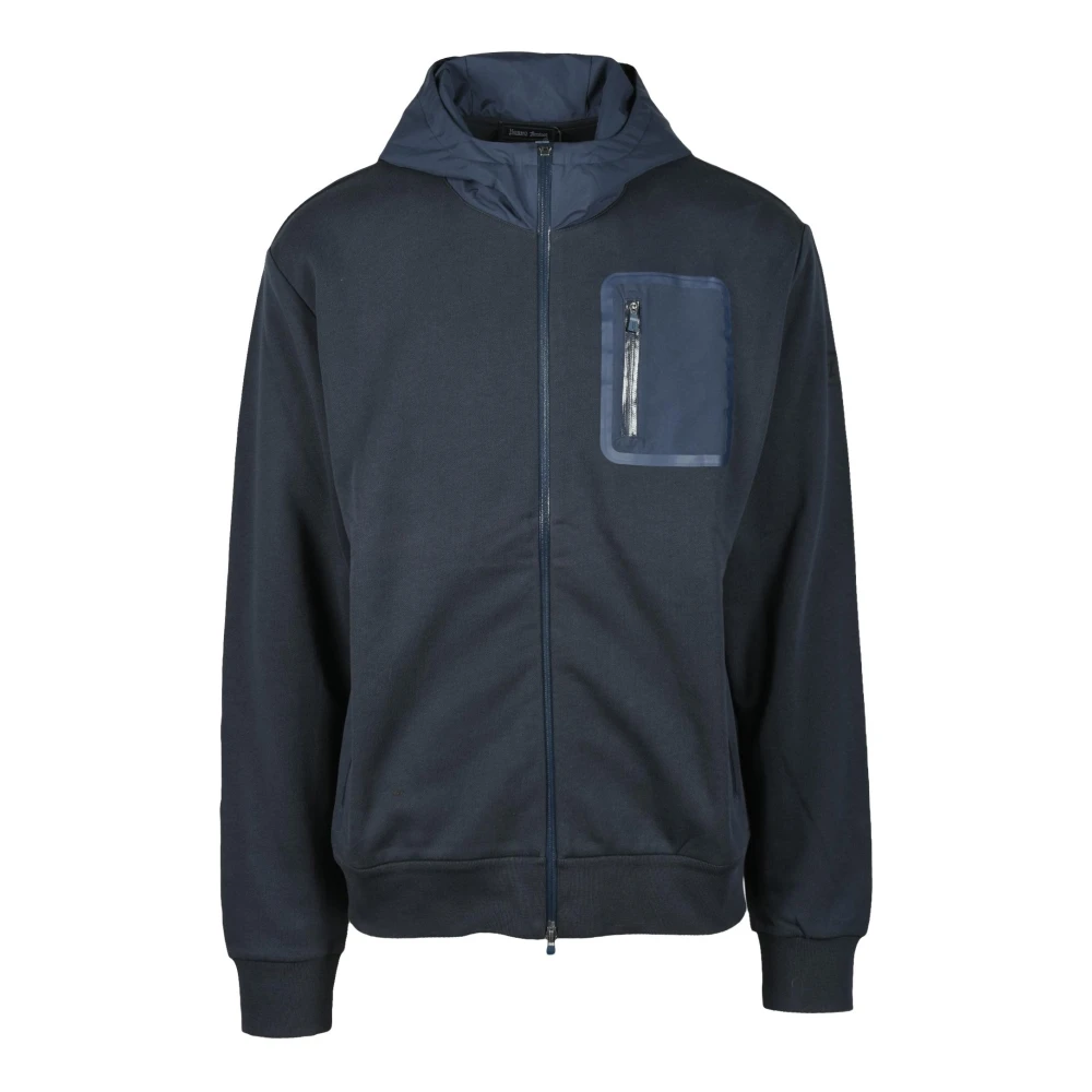 Herno Laminar katoenen sweatshirt Blue Heren