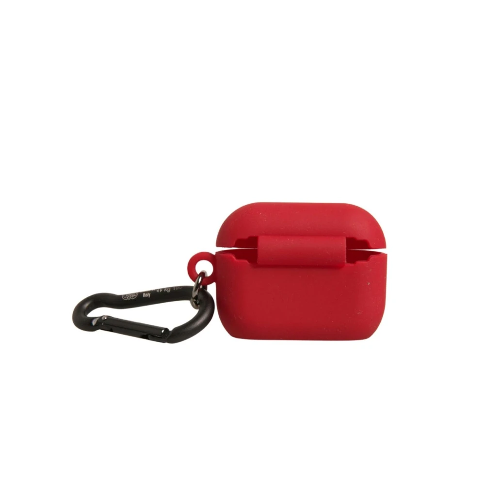 Dolce & Gabbana Geëtst siliconen Airpods-hoesje Red Heren