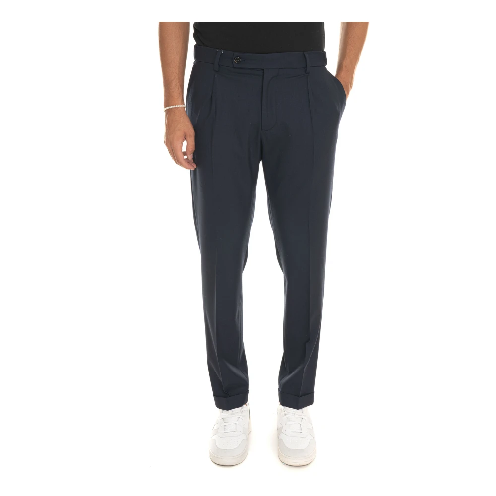 Berwich Retro Chino Broek Blue Heren