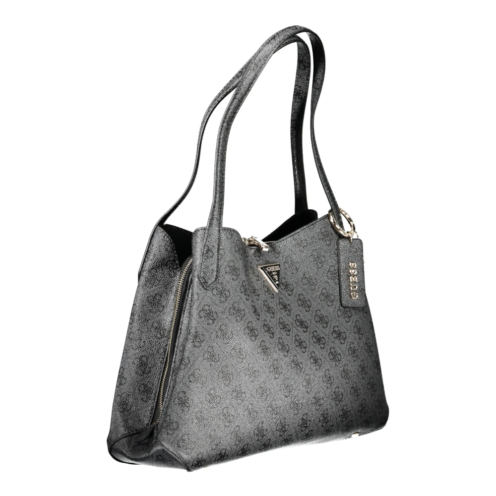 Guess Zwarte dames schoudertas met rits Black Dames