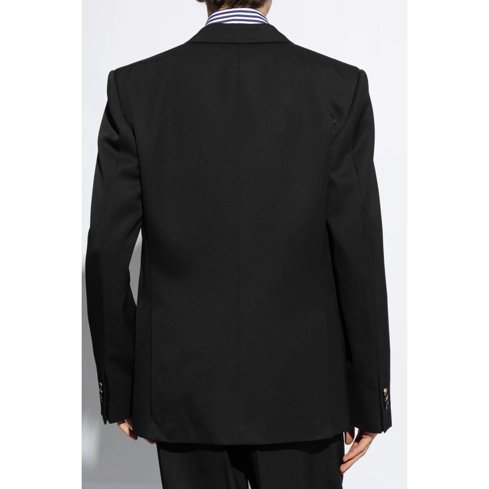 Bottega Veneta Blazer met open revers Black Heren