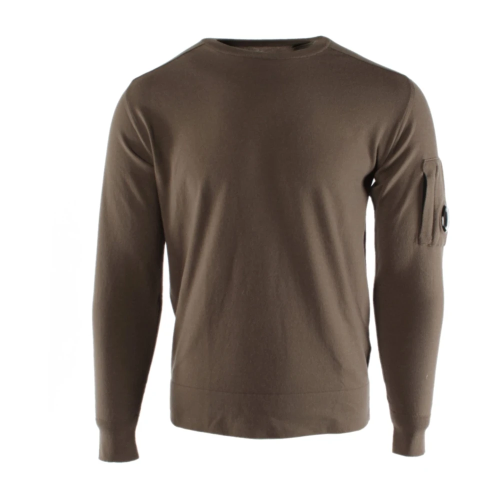 C.P. Company Bruine Wolmix Heren Trui Brown Heren