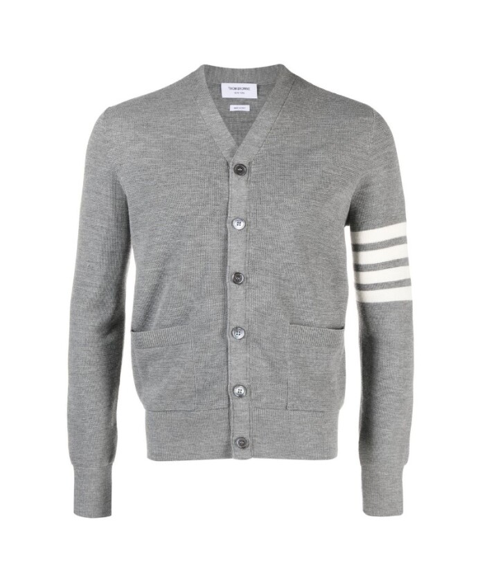 waffle-stitch-v-neck-cardigan-light-grey