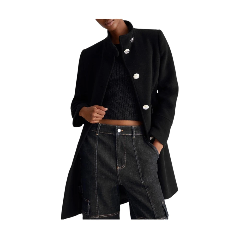 Liu Jo Stijlvolle Winterjas Black Dames