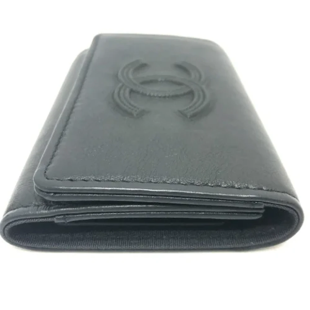 Chanel Vintage Pre-owned Leather key-holders Black Dames