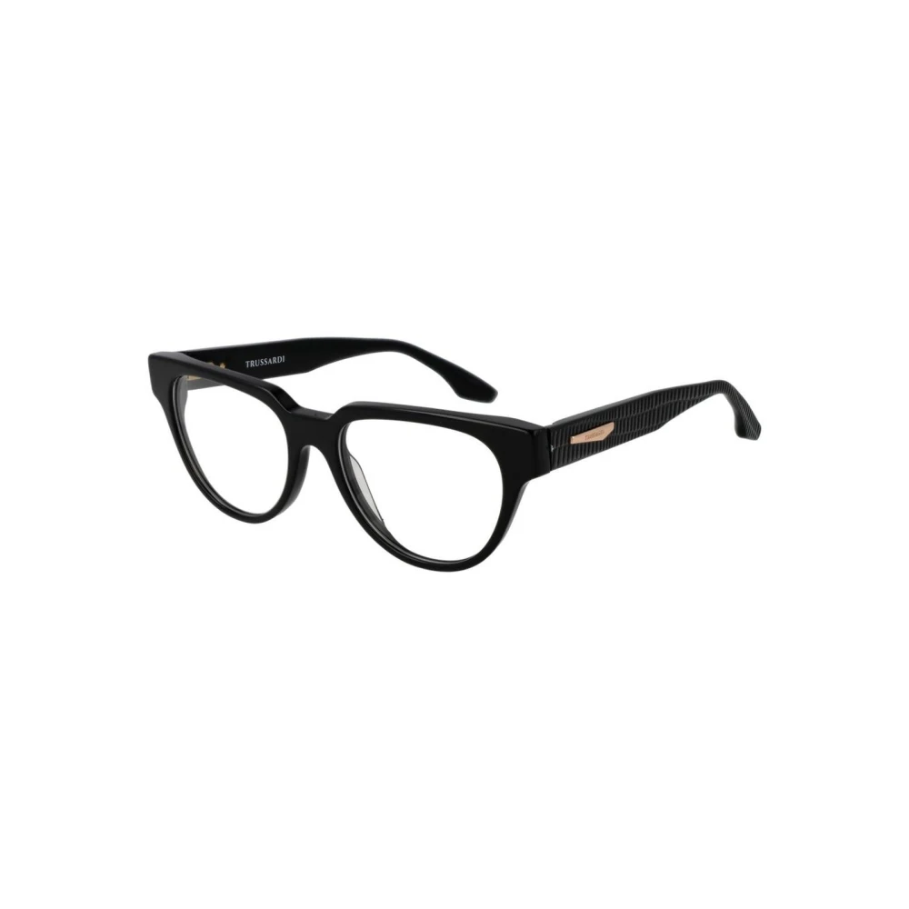 Trussardi Women's Black Elegant Rectangular Glasses Frame