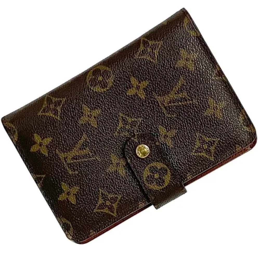 Louis Vuitton Vintage Pre-owned Cotton wallets Brown Dames