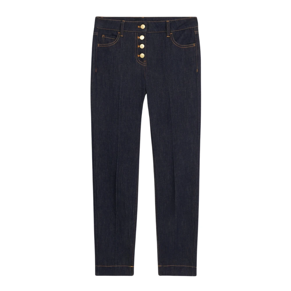 Oltre Donkerblauwe Skinny Jeans Blue Dames