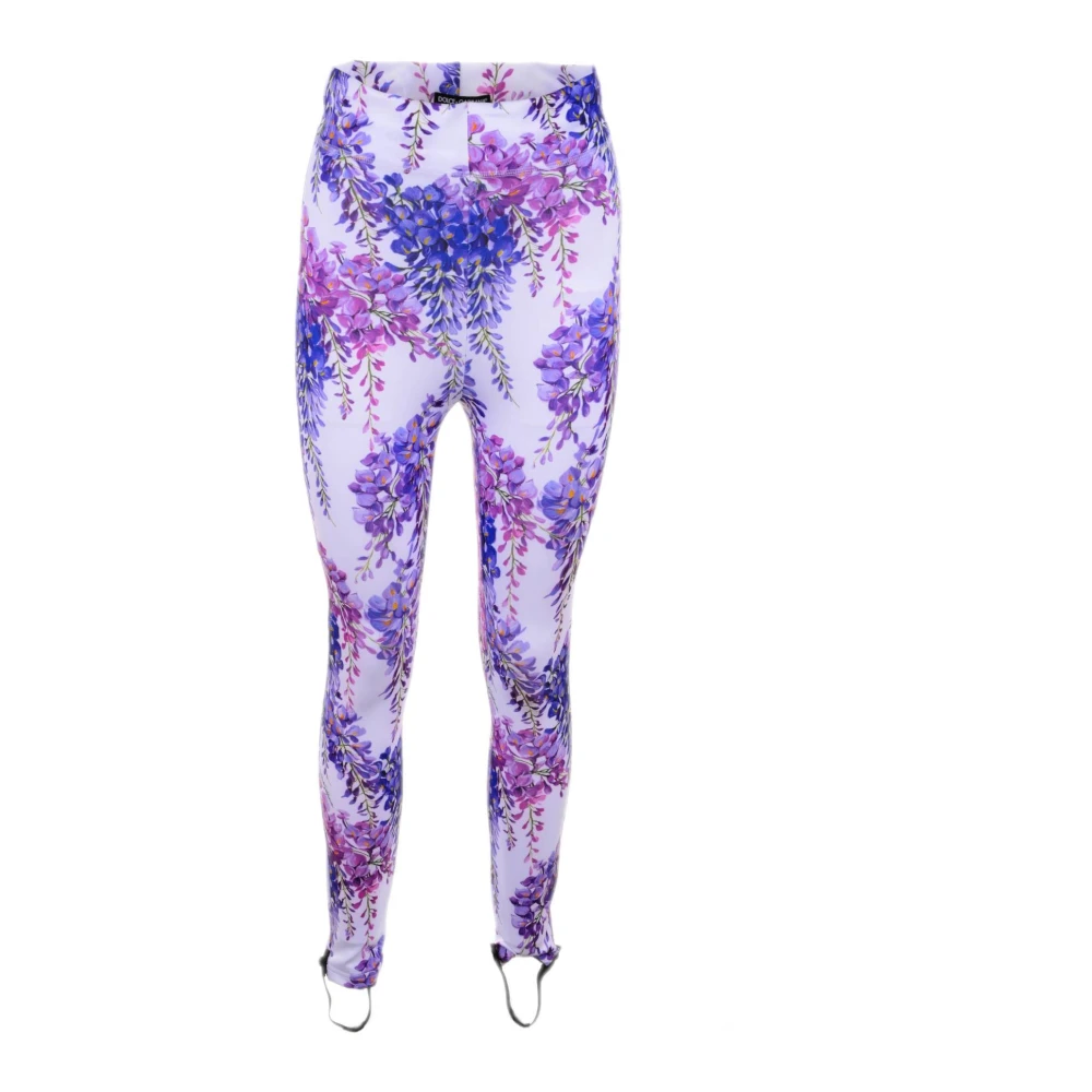 Dolce & Gabbana Bloemen Dames Leggings Multicolor Dames