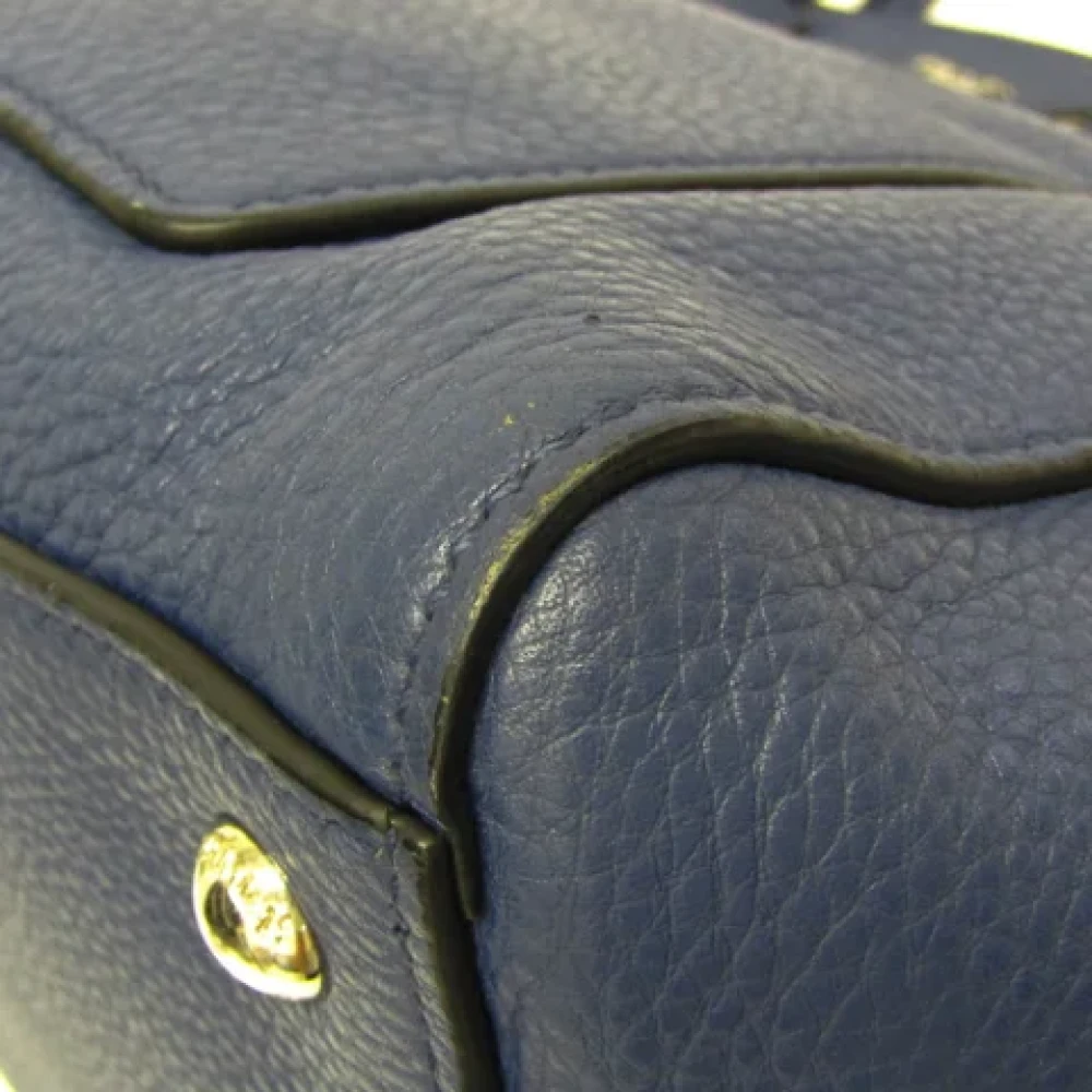 Prada Vintage Pre-owned Leather prada-bags Blue Dames