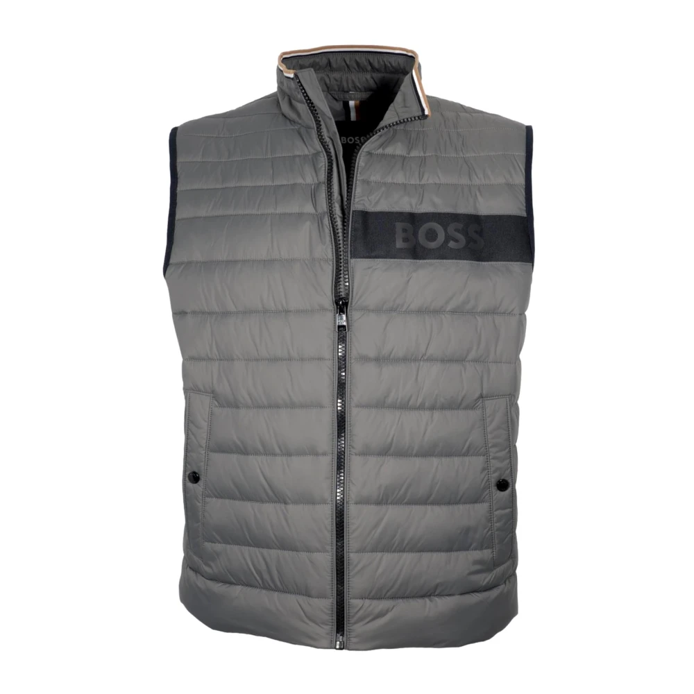 Hugo Boss Geïsoleerd vest met waterafstotende coating Gray Heren