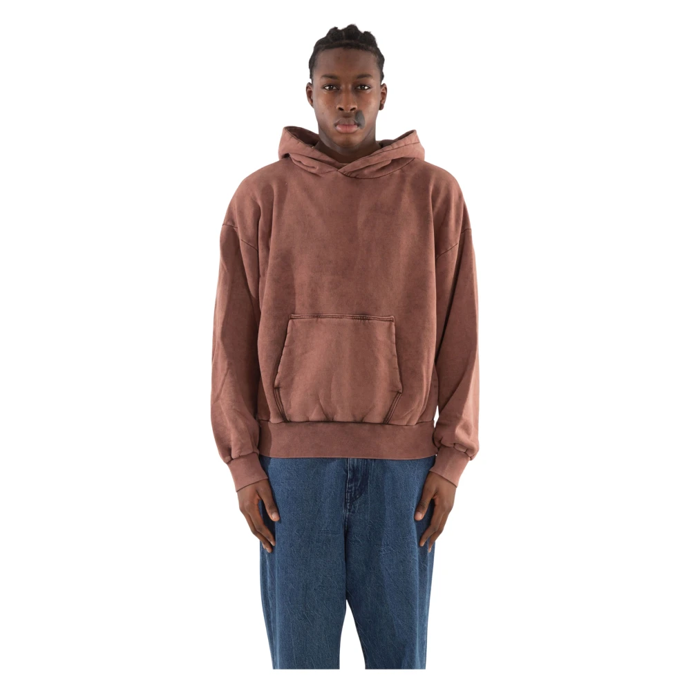 Garment Workshop Marmeren was hoodie Red Heren