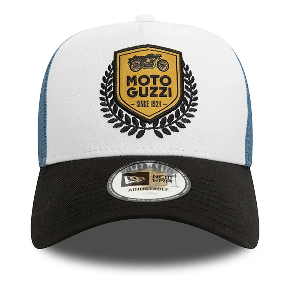 new era Wit Blauw Moto Guzzi Trucker Hoed Multicolor Heren
