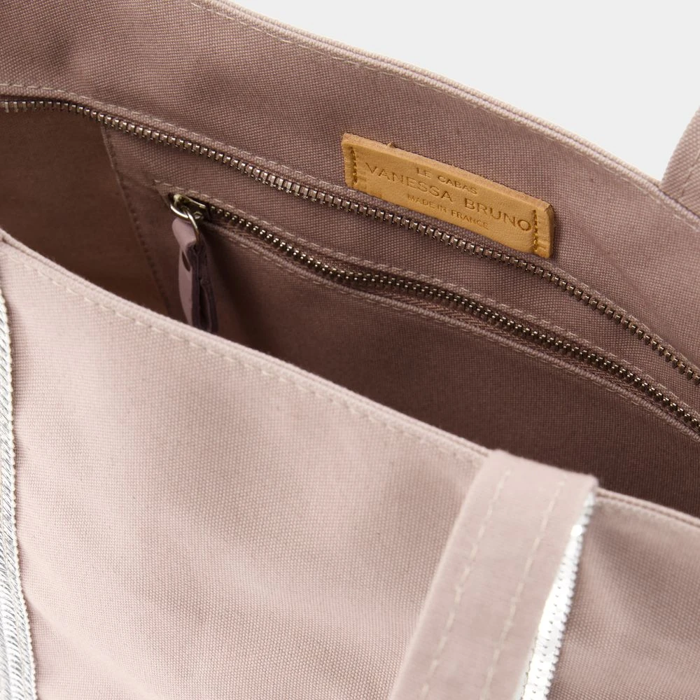 Vanessa Bruno Grijze Katoenen Shopper Tas met Strass Gray Dames