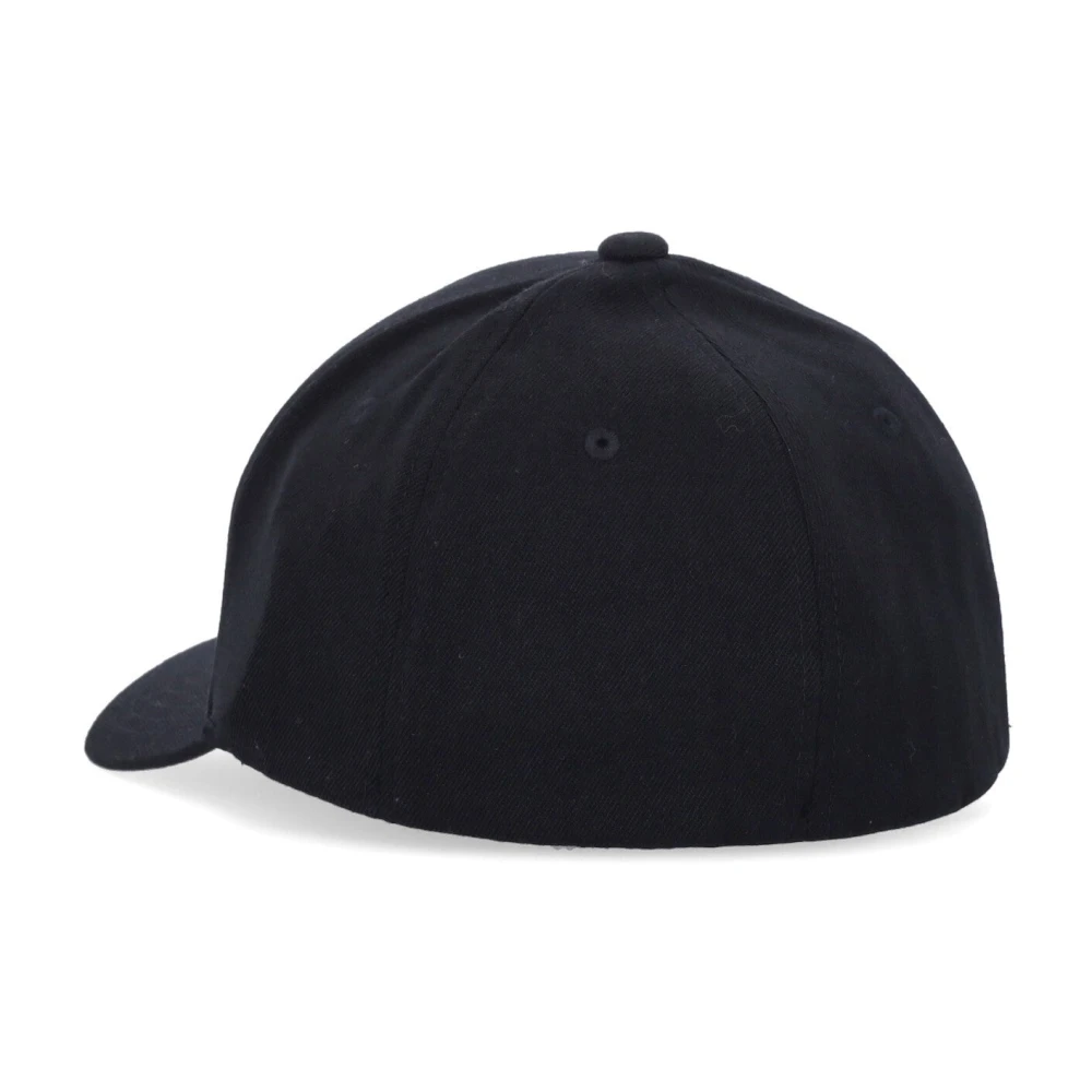 Kangol Zwarte wollen Flexfit gebogen klep pet Black Heren
